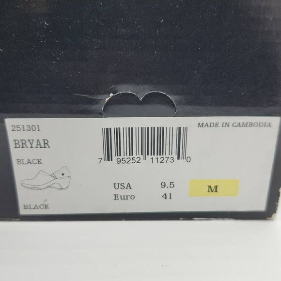 Nurse Mates Bryar Slip Resistant Clogs, Black, Women's 9.5 Nursing Pillowtop - Picture 9 of 9